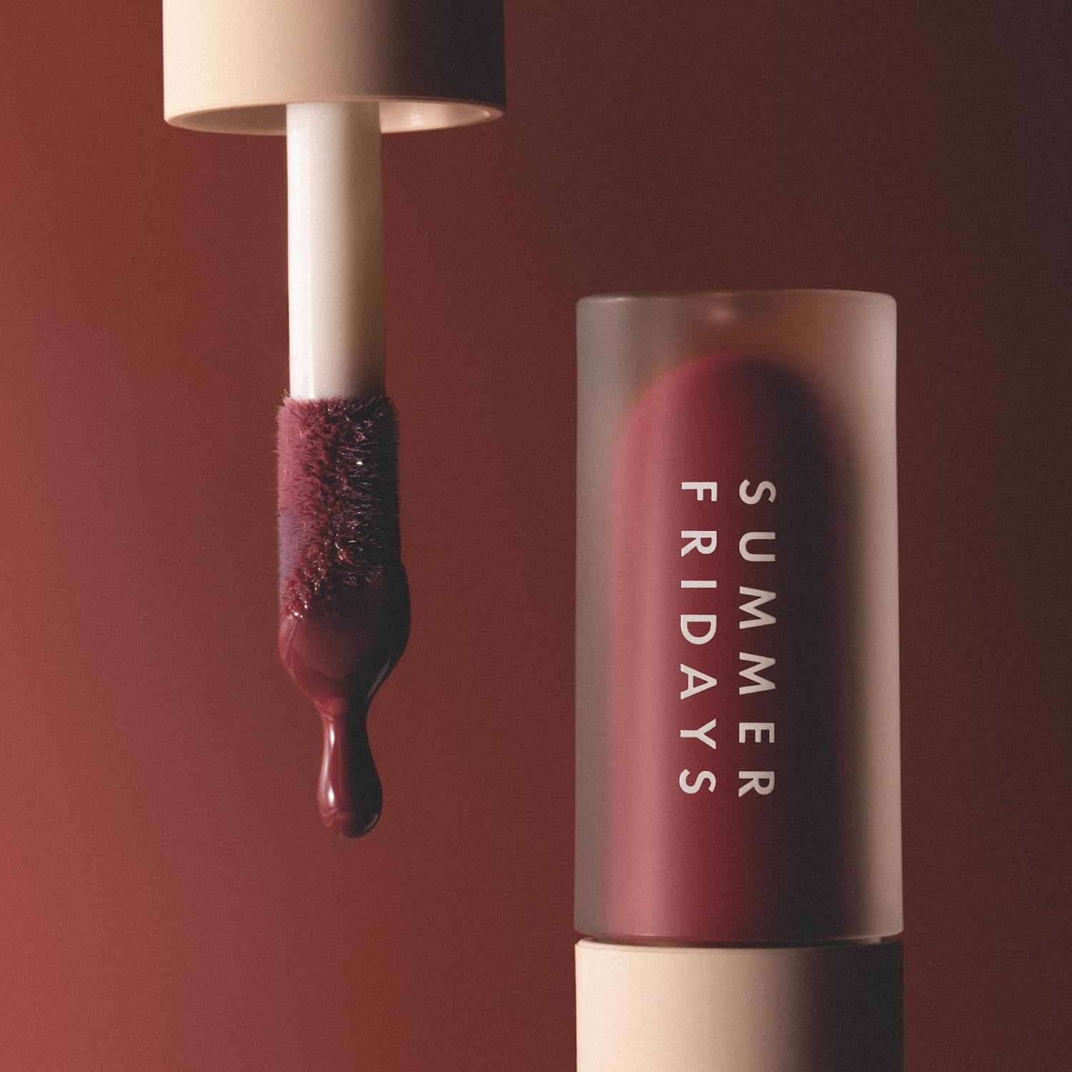 image:imageSummer Fridays Dream Lip Oil Tinted Lip Oil with Moisturizing Sheer Coverage HighShine and Deep Hydration NonSticky Formula for LongLasting Softness Bare Sand 015 OzMidnight Berry