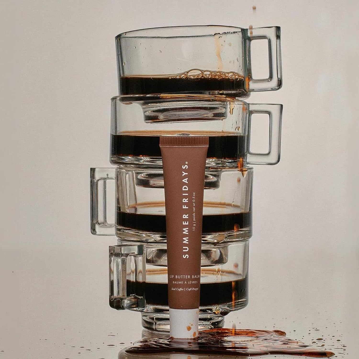 image:imageSummer Fridays Tinted Lip Butter Balm Conditioning Vegan Lip Balm for Instant Moisture Shine ampamp Hydration SheerTinted Soothing Skincare Hot Cocoa 5 OzIced Coffee