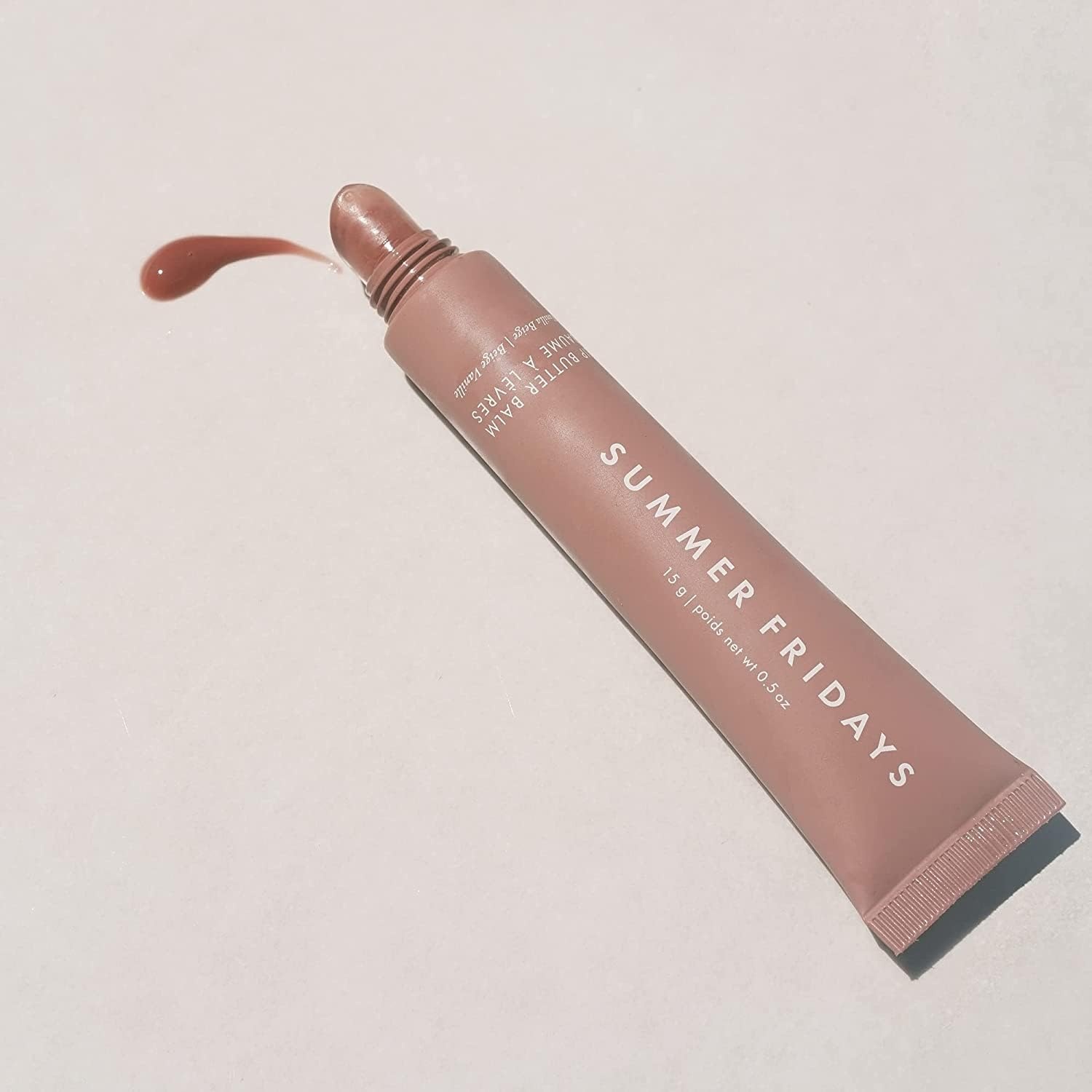 image:imageSummer Fridays Tinted Lip Butter Balm Conditioning Vegan Lip Balm for Instant Moisture Shine ampamp Hydration SheerTinted Soothing Skincare Hot Cocoa 5 OzVanilla Beige
