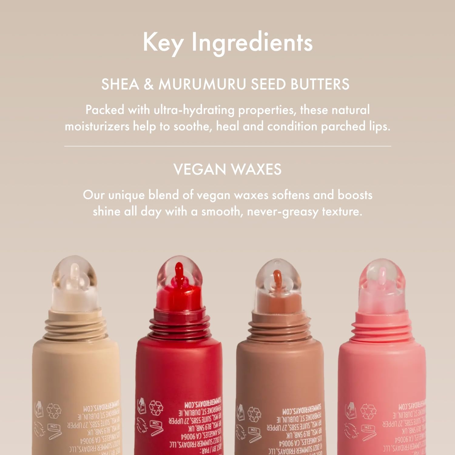 image:imageSummer Fridays Tinted Lip Butter Balm Conditioning Vegan Lip Balm for Instant Moisture Shine ampamp Hydration SheerTinted Soothing Skincare Hot Cocoa 5 OzCherry