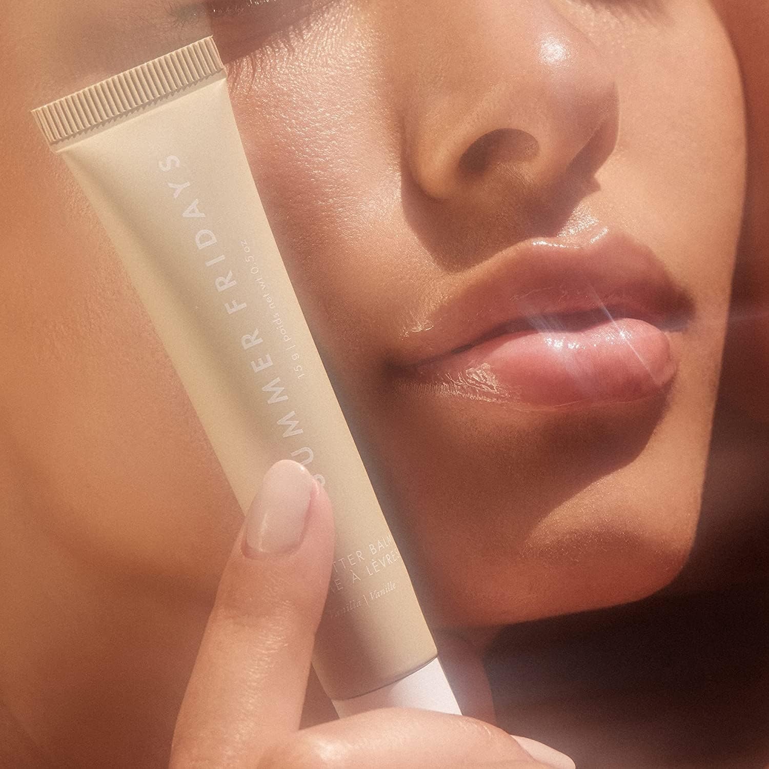 image:imageSummer Fridays Tinted Lip Butter Balm Conditioning Vegan Lip Balm for Instant Moisture Shine ampamp Hydration SheerTinted Soothing Skincare Hot Cocoa 5 OzVanilla