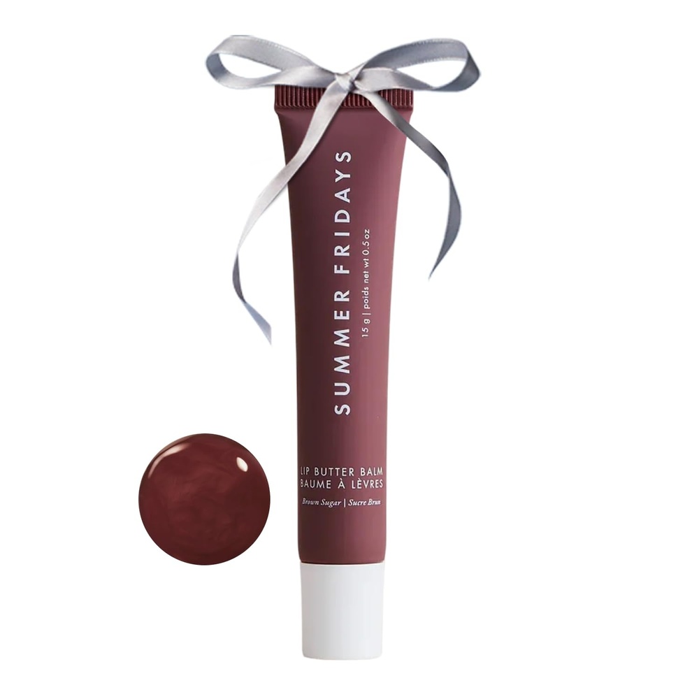 image:imageSummer Fridays Tinted Lip Butter Balm Conditioning Vegan Lip Balm for Instant Moisture Shine ampamp Hydration SheerTinted Soothing Skincare Hot Cocoa 5 OzBrown Sugar