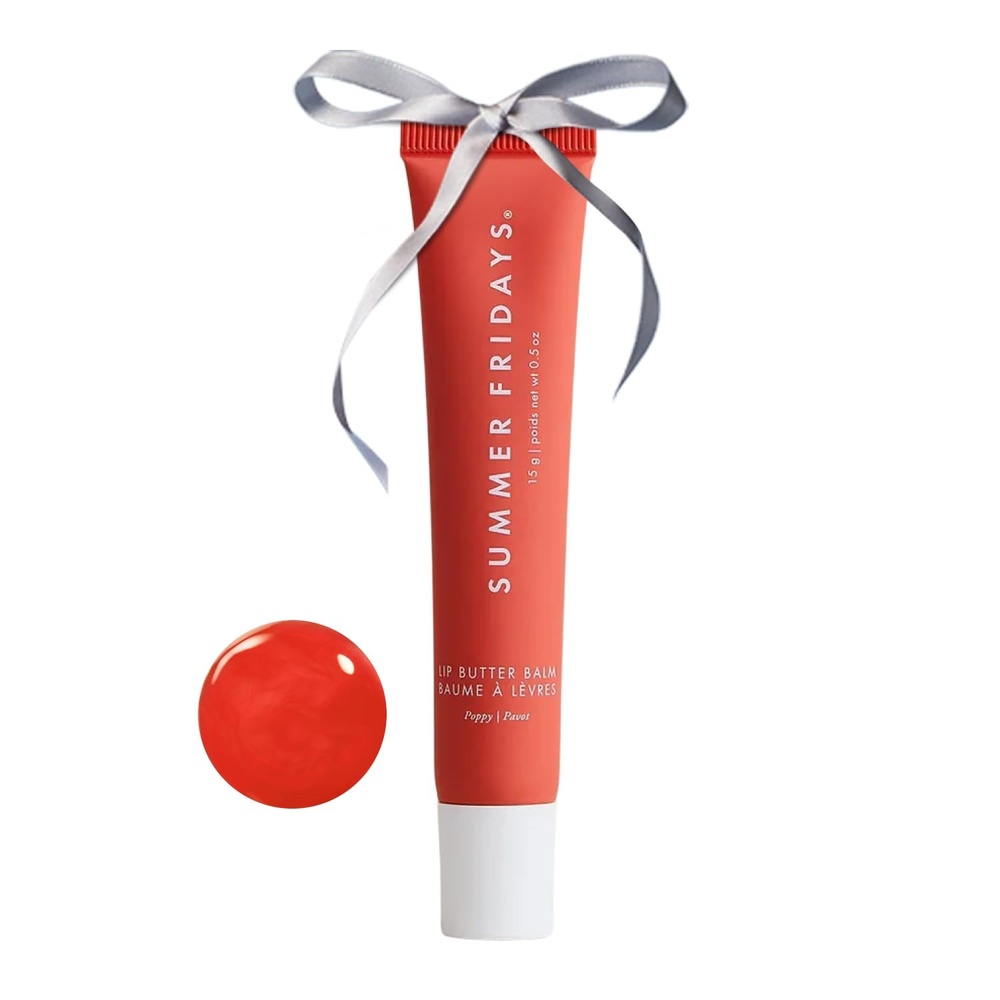 image:imageSummer Fridays Tinted Lip Butter Balm Conditioning Vegan Lip Balm for Instant Moisture Shine ampamp Hydration SheerTinted Soothing Skincare Hot Cocoa 5 OzPoppy