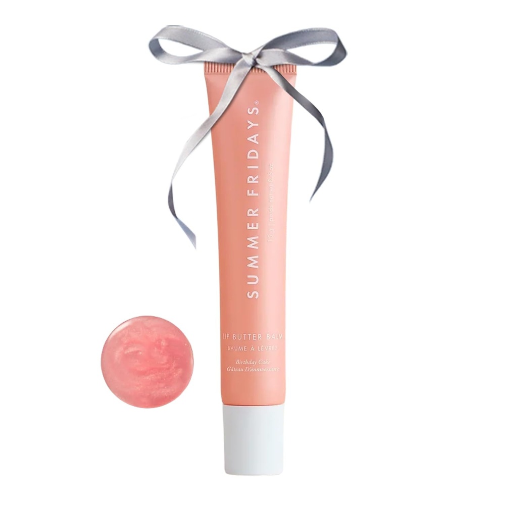 image:imageSummer Fridays Tinted Lip Butter Balm Conditioning Vegan Lip Balm for Instant Moisture Shine ampamp Hydration SheerTinted Soothing Skincare Hot Cocoa 5 OzBirthday Cake