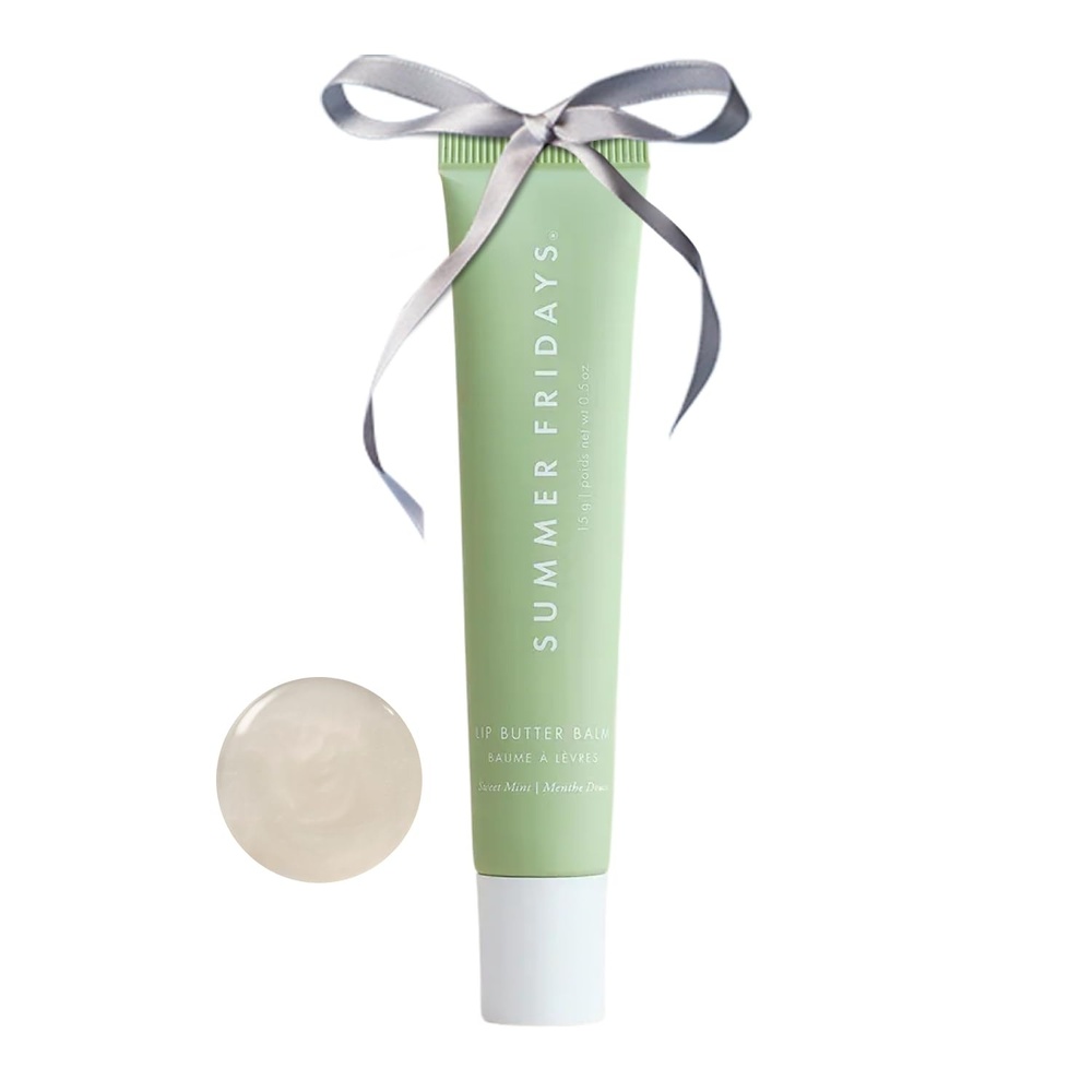 image:imageSummer Fridays Tinted Lip Butter Balm Conditioning Vegan Lip Balm for Instant Moisture Shine ampamp Hydration SheerTinted Soothing Skincare Hot Cocoa 5 OzSweet Mint