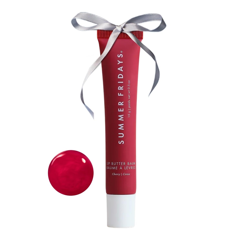 image:imageSummer Fridays Tinted Lip Butter Balm Conditioning Vegan Lip Balm for Instant Moisture Shine ampamp Hydration SheerTinted Soothing Skincare Hot Cocoa 5 OzCherry
