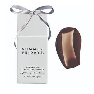 Summer Fridays Sheer Skin Tint – Skin Tint with Hyaluronic Acid – Helps Diminish Uneven Skin Tone – Sheer to Light Coverage – Shade 2 – Light with Cool Undertones (1 Fl Oz)(Shade 10 – Rich-Deep with Neutral Undertones)