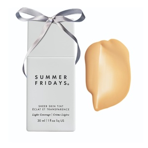 Summer Fridays Sheer Skin Tint – Skin Tint with Hyaluronic Acid – Helps Diminish Uneven Skin Tone – Sheer to Light Coverage – Shade 2 – Light with Cool Undertones (1 Fl Oz)(Shade 03 – Light with Golden Undertones)