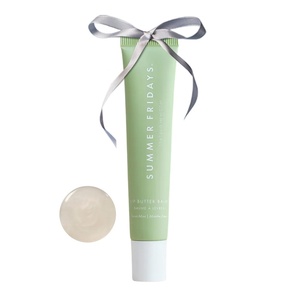 Summer Fridays Tinted Lip Butter Balm – Conditioning Vegan Lip Balm for Instant Moisture, Shine & Hydration – Sheer-Tinted, Soothing Skincare – Hot Cocoa (.5 Oz)(Sweet Mint)
